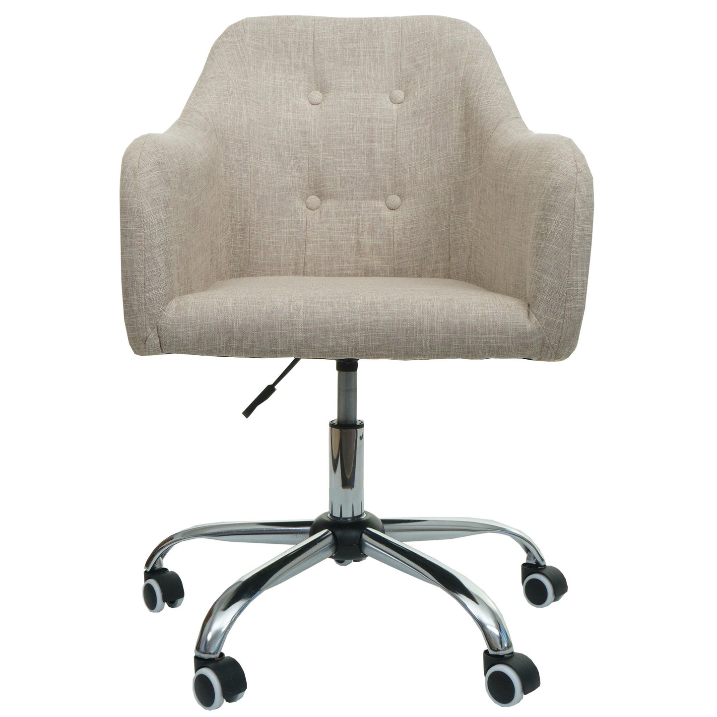 Cosmo Casa - Bureaustoel - Draaibaar - Textiel - Crème