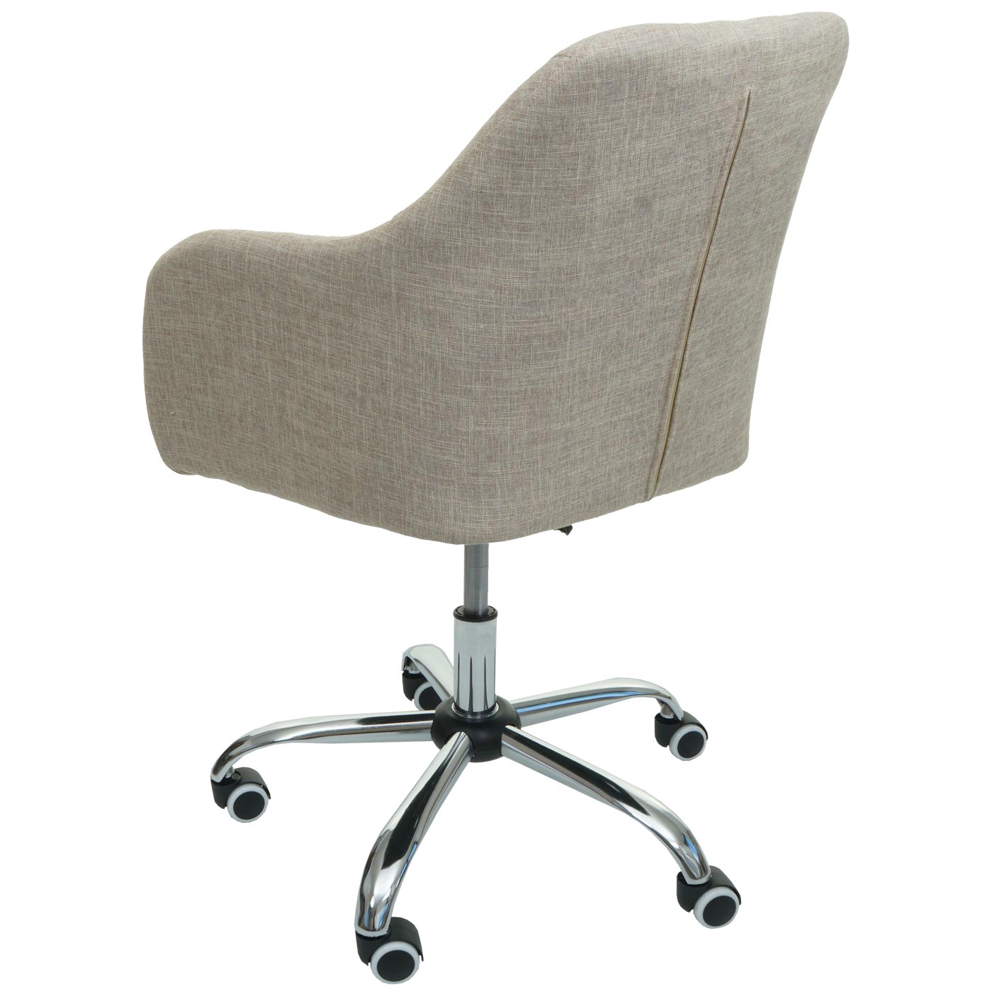 Cosmo Casa - Bureaustoel - Draaibaar - Textiel - Crème