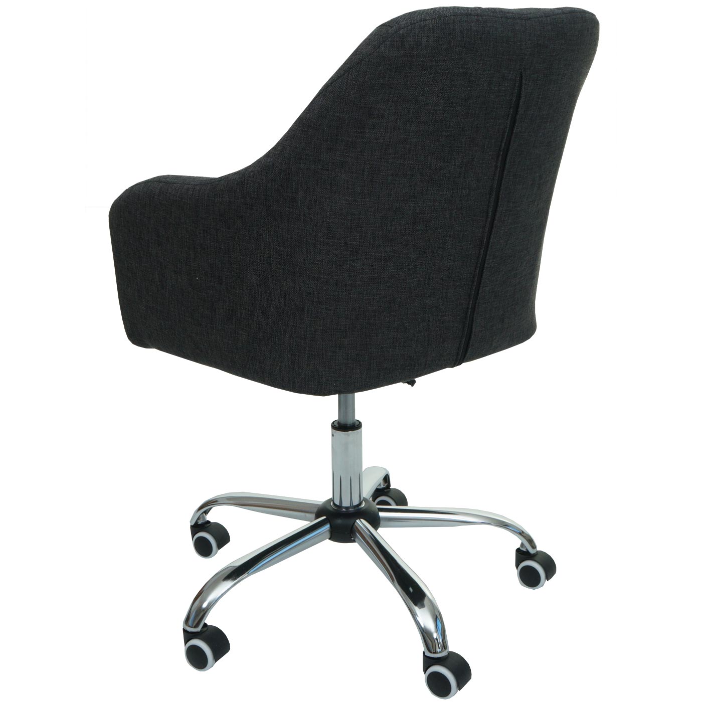 Cosmo Casa - Bureaustoel - Draaibaar - Textiel - Donkergrijs