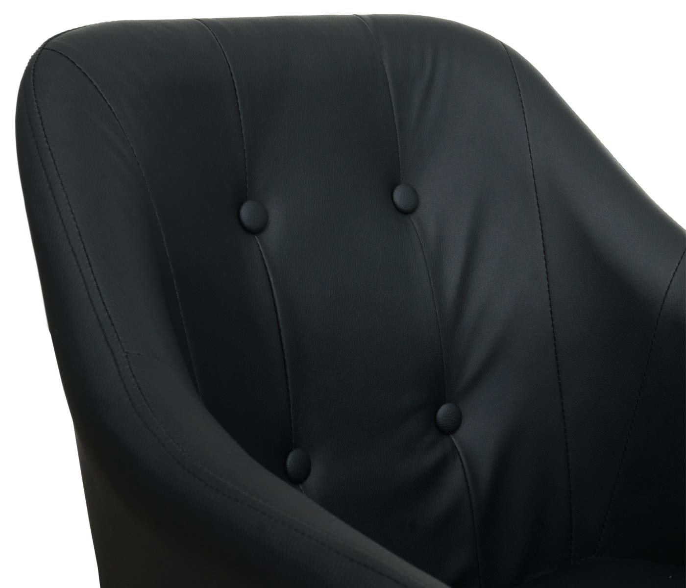 Cosmo Casa - Bureaustoel - Draaibaar - Kunstleer - Zwart