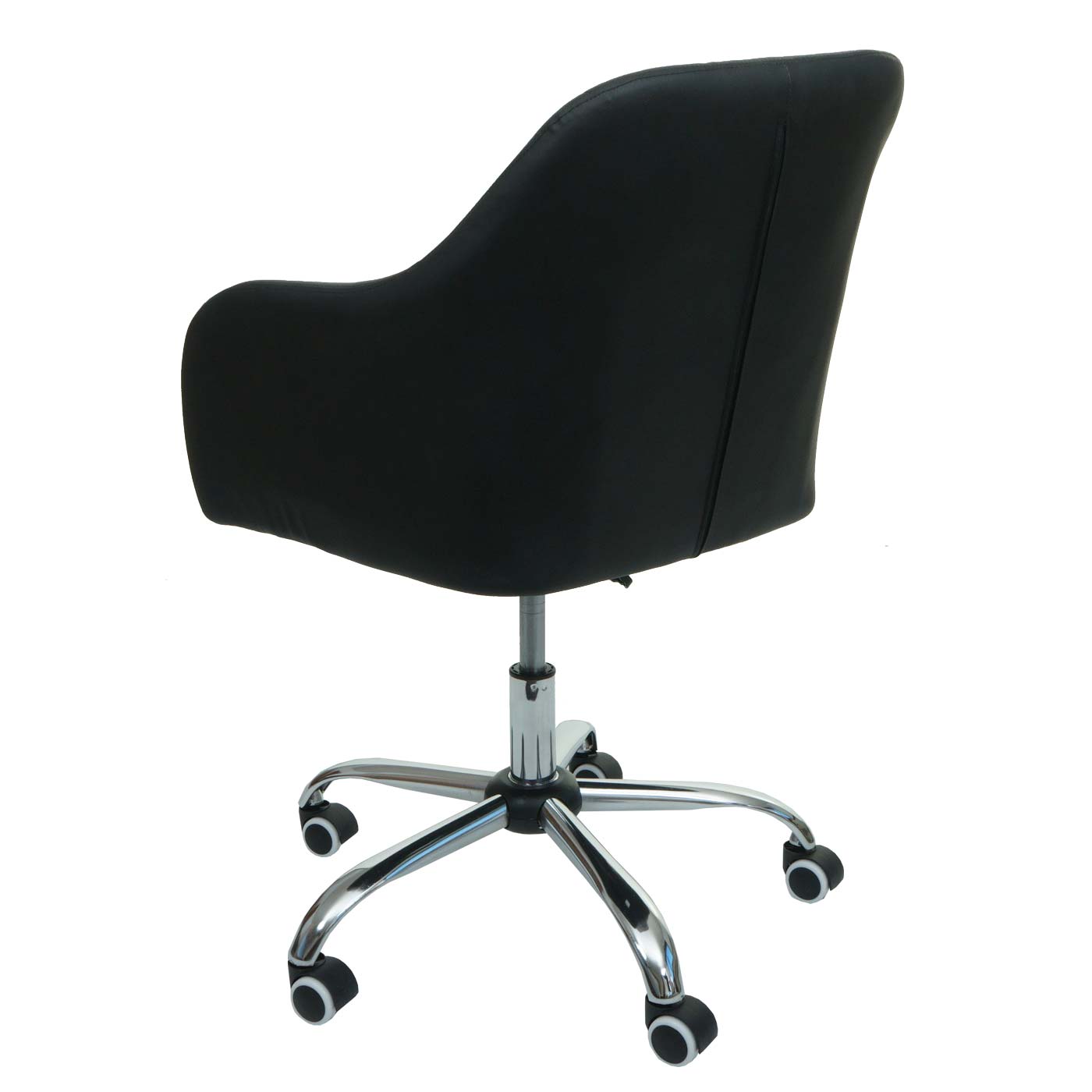 Cosmo Casa - Bureaustoel - Draaibaar - Kunstleer - Zwart