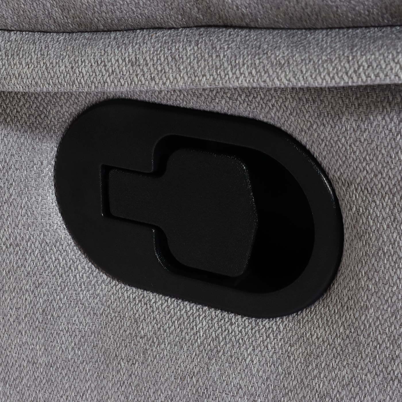 Cosmo Casa - Bioscoopstoel 2-Zits - Relaxstoel met No-Sag Vering en Armleuningen - Textiel - Lichtgrijs