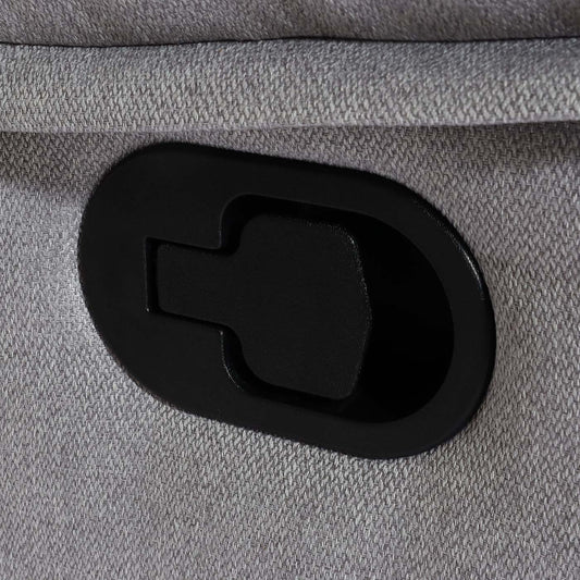 Cosmo Casa - Bioscoopstoel 2-Zits - Relaxstoel met No-Sag Vering en Armleuningen - Textiel - Lichtgrijs