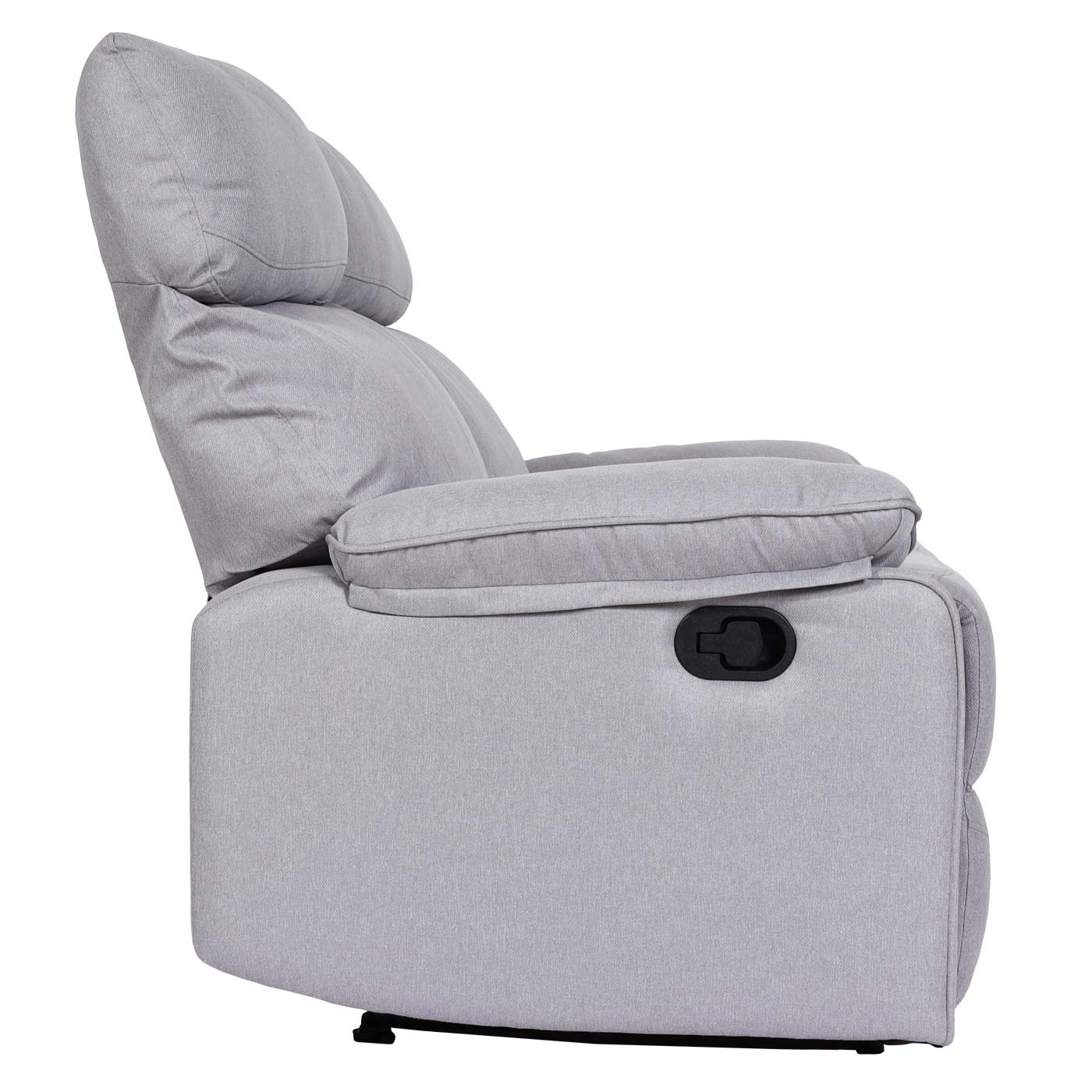 Cosmo Casa - Bioscoopstoel 2-Zits - Relaxstoel met No-Sag Vering en Armleuningen - Textiel - Lichtgrijs