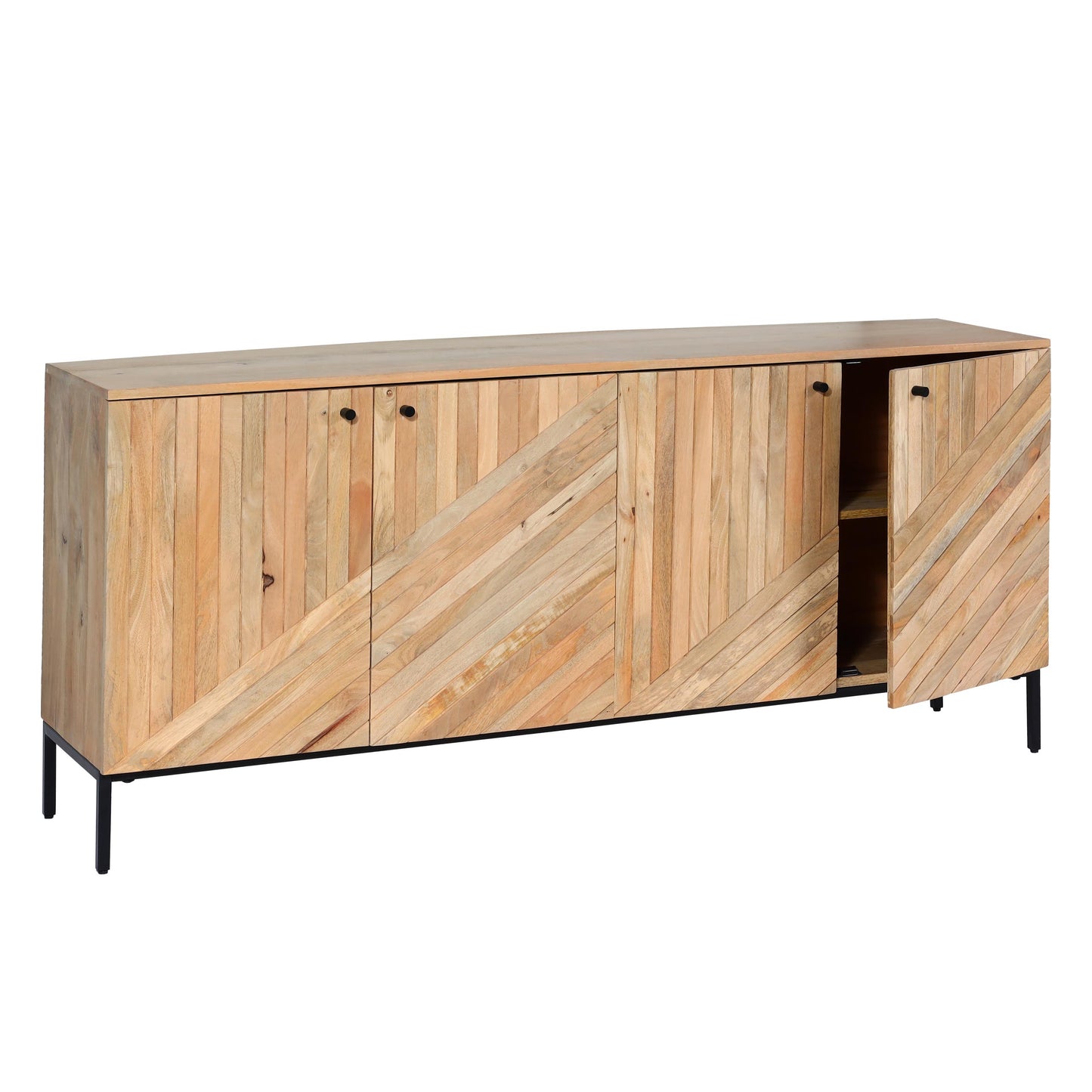 Cosmo Casa - Dressoir - Ladekast - Mangohout - Naturel