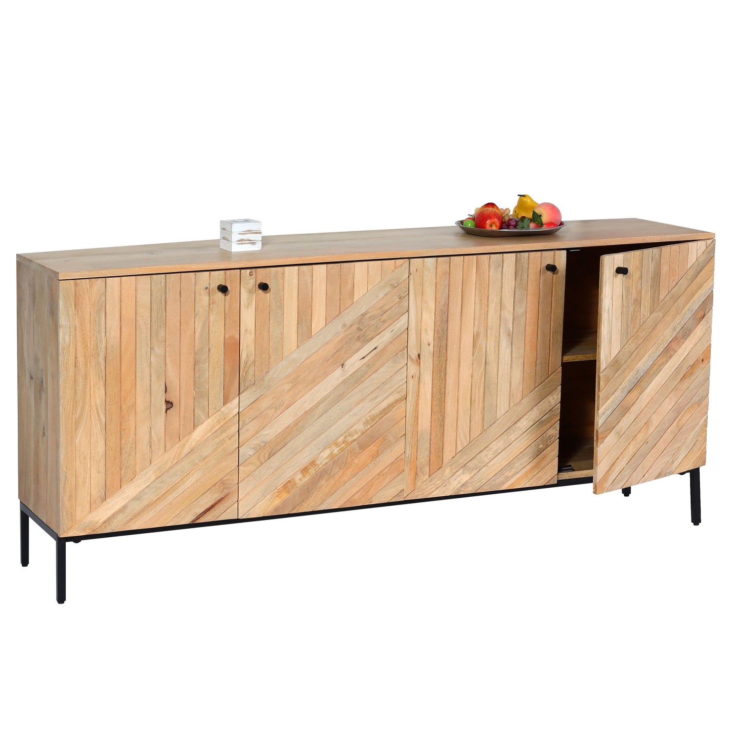 Cosmo Casa - Dressoir - Ladekast - Mangohout - Naturel