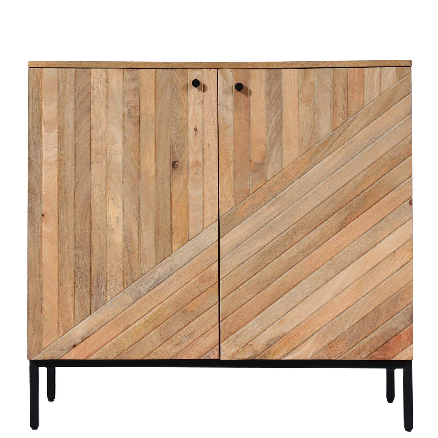 Cosmo Casa - Highboard Kast - Ladekast Dressoir - Mangohout - Natuurkleur