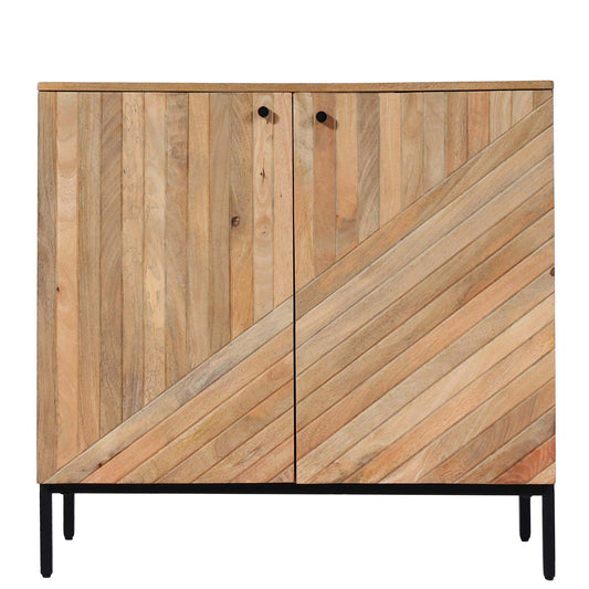 Cosmo Casa - Highboard Kast - Ladekast Dressoir - Mangohout - Natuurkleur