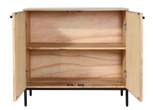 Cosmo Casa - Highboard Kast - Ladekast Dressoir - Mangohout - Natuurkleur