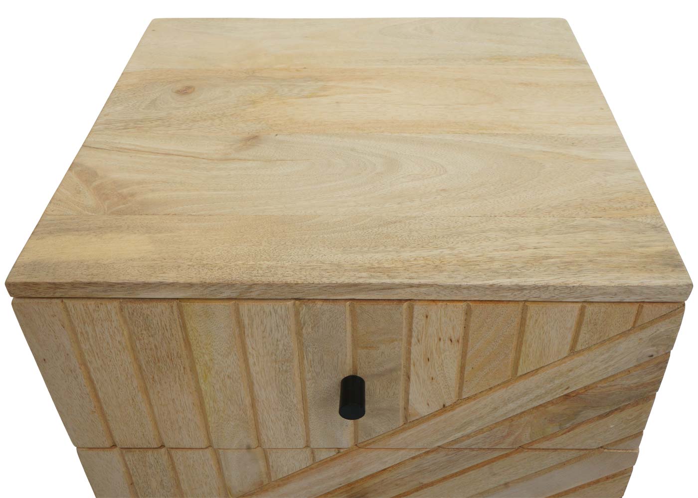 Cosmo Casa - Nachtkastje - Lade - Mangohout - Naturel - 51×45×40 cm