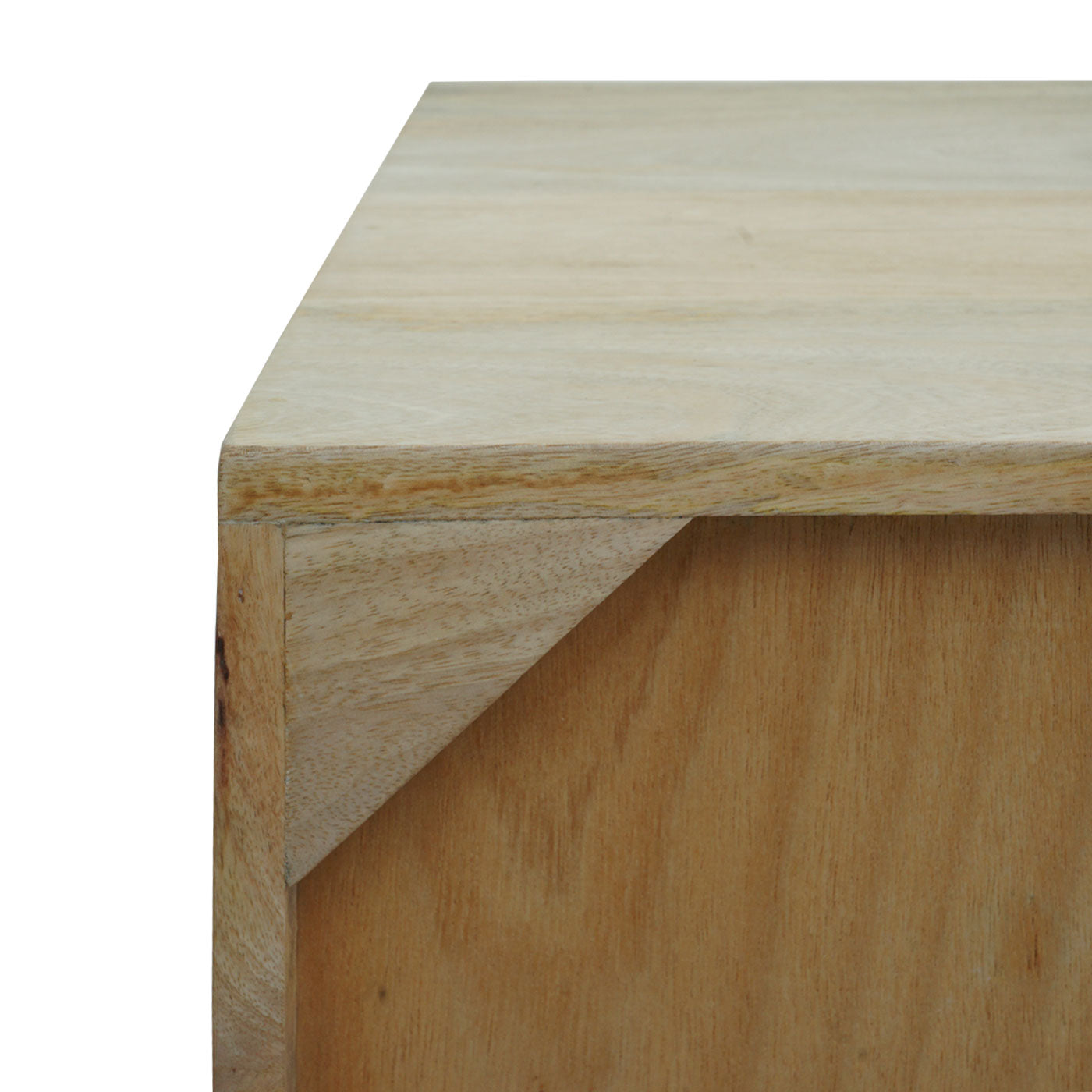 Cosmo Casa - Nachtkastje - Lade - Mangohout - Naturel - 51×45×40 cm