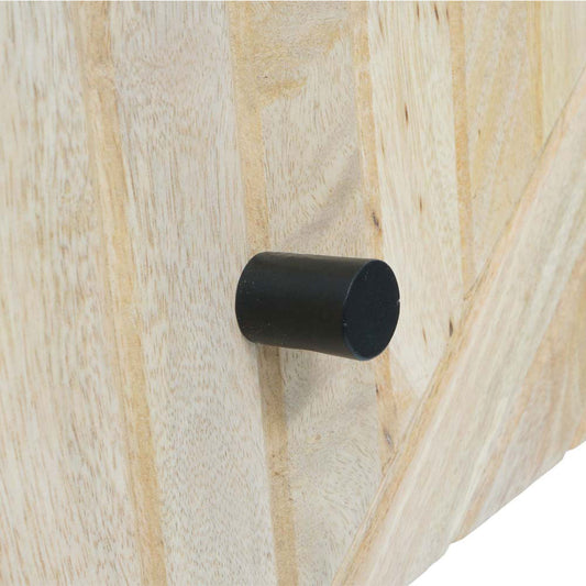 Cosmo Casa - Nachtkastje - Lade - Mangohout - Naturel - 51×45×40 cm