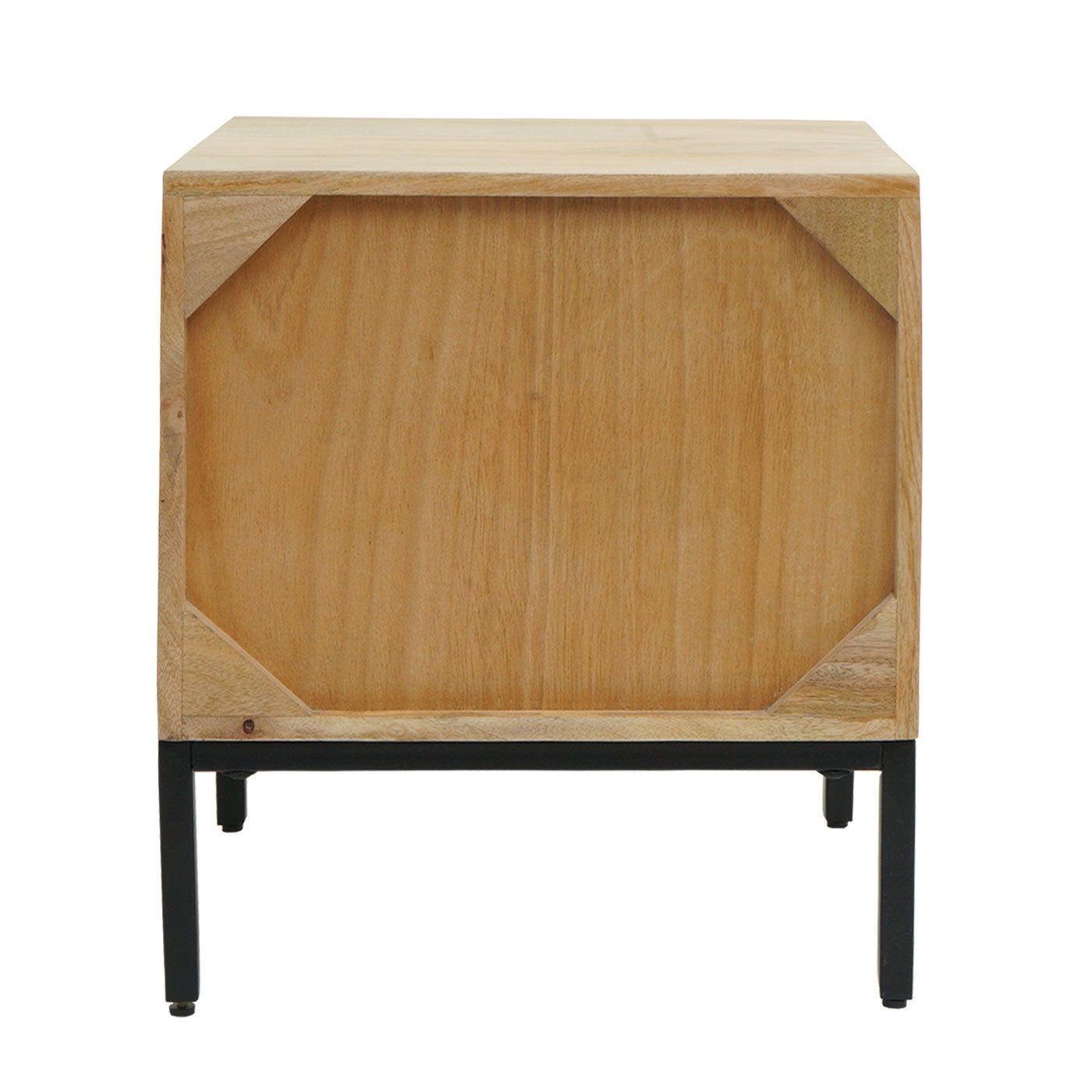 Cosmo Casa - Nachtkastje - Lade - Mangohout - Naturel - 51×45×40 cm