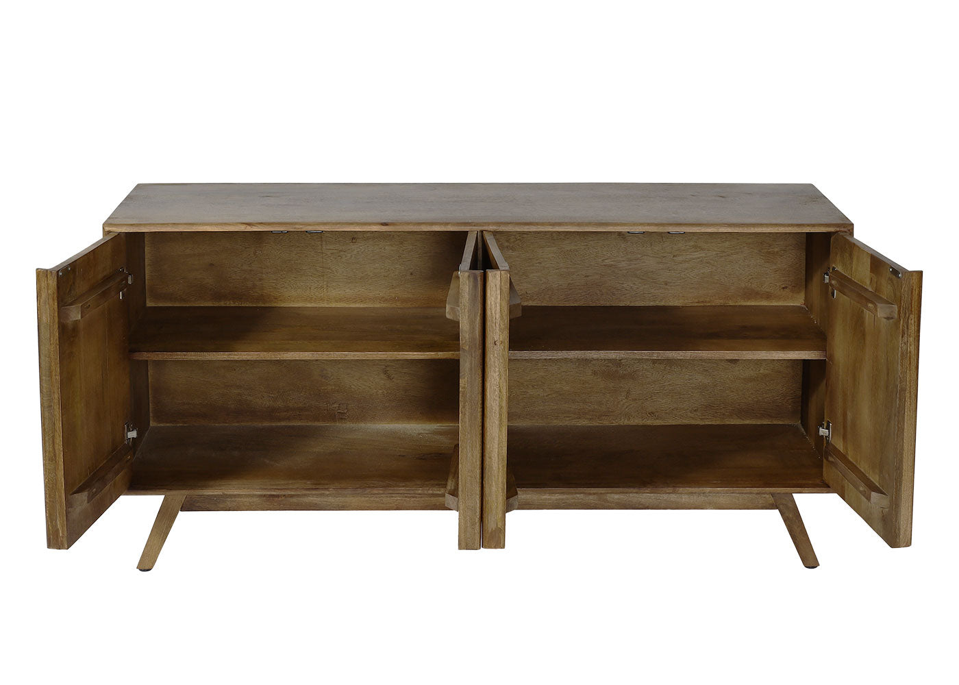 Cosmo Casa - Dressoir - Met vakken - Mangohout - Naturel - 72×146×43 cm