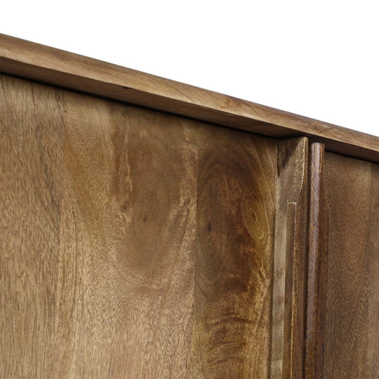 Cosmo Casa - Dressoir - Met vakken - Mangohout - Naturel - 72×146×43 cm