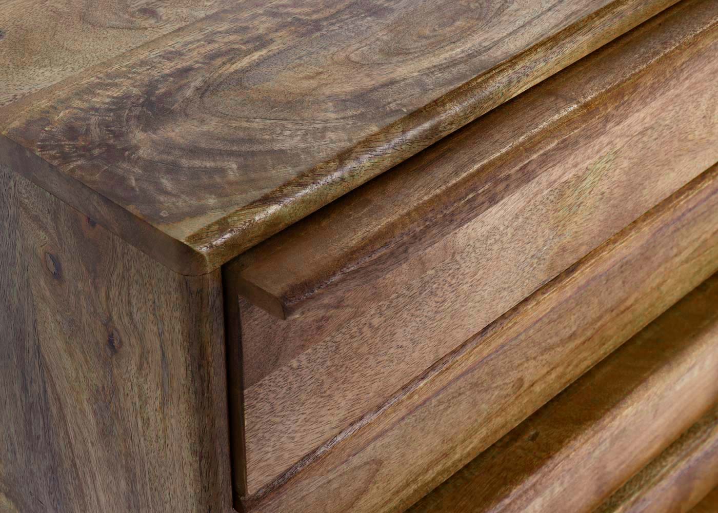 Cosmo Casa - Ladekast - 6 Laden - Massief Mangohout - 72x150x42 cm