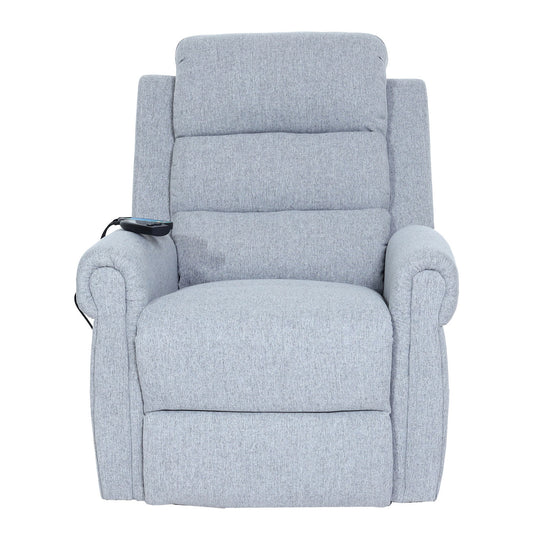 Cosmo Casa - TV-Fauteuil - Reclining - Textiel - Lichtgrijs