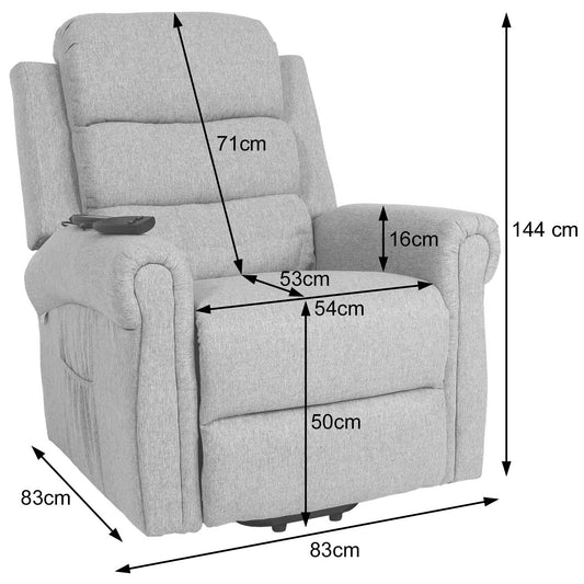 Cosmo Casa - TV-Fauteuil - Reclining - Kunstleer - Zwart