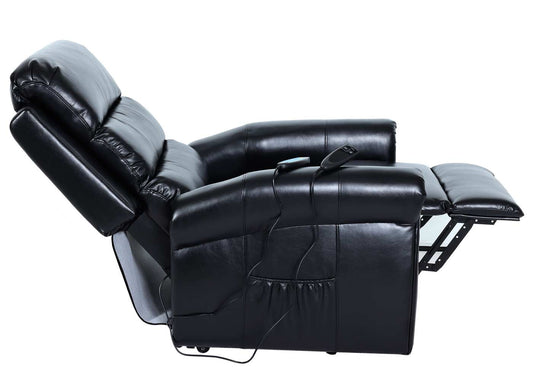 Cosmo Casa - TV-Fauteuil - Reclining - Kunstleer - Zwart