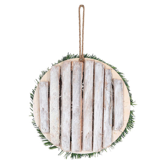 Cosmo Casa - Deurkrans - Decoratieve Kerstkrans met Dennenappels - Hout - Natuurlijke Bruin