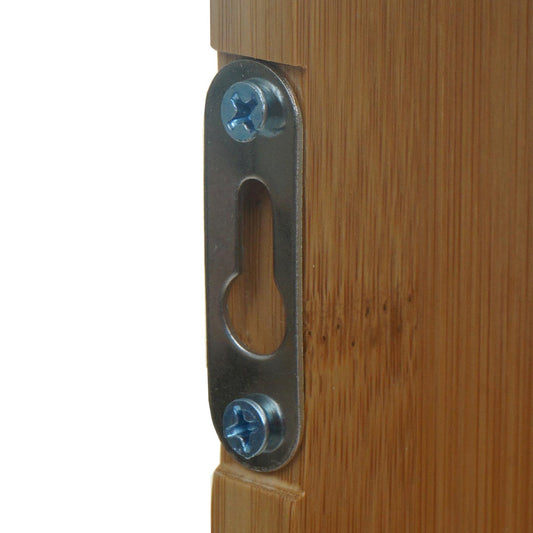 Cosmo Casa - Wandplank - Met vakken - Bamboe - Naturel - 50×50×15 cm