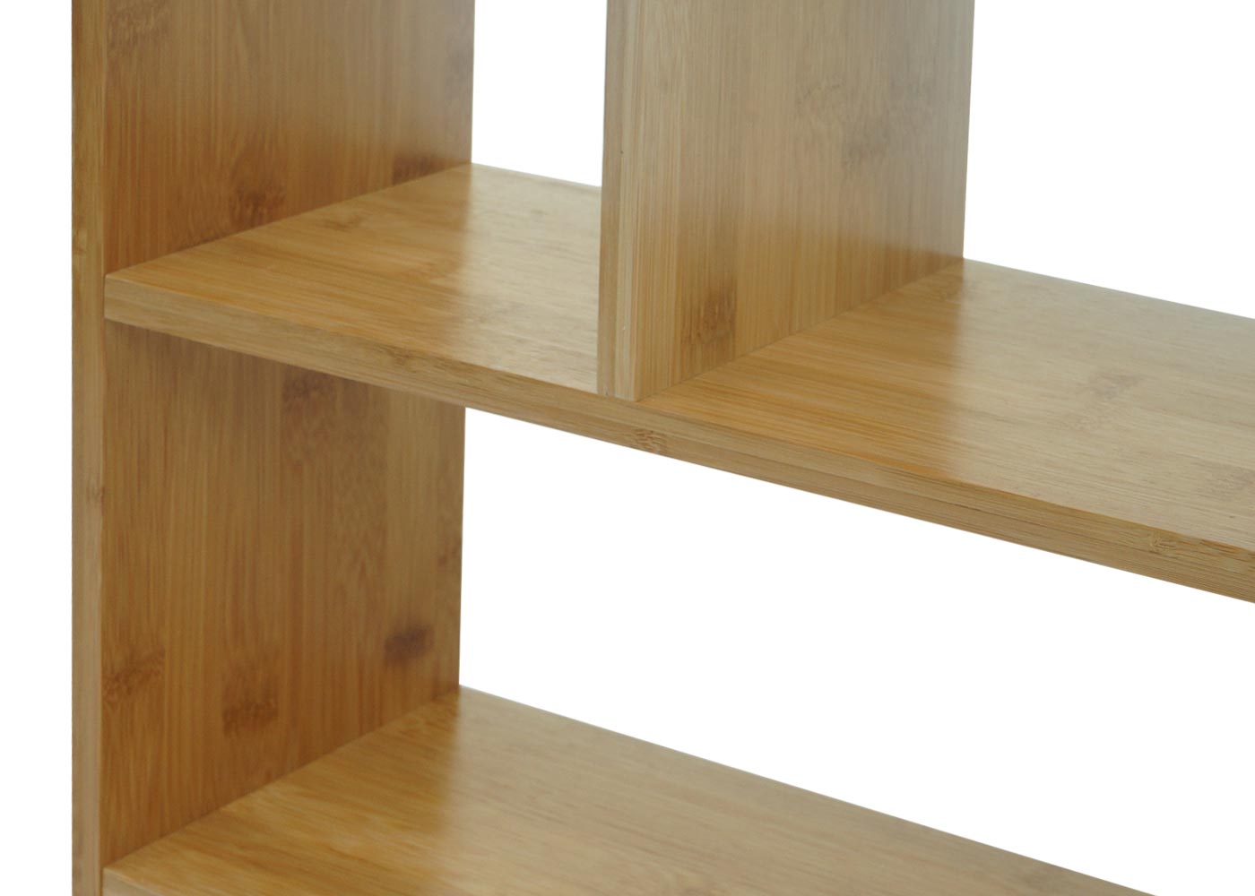 Cosmo Casa - Wandplank - Met vakken - Bamboe - Naturel - 50×50×15 cm