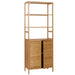 Cosmo Casa - Hoge Kast - Badkamerkast met Planken - Bamboe MDF - 168x64x33cm