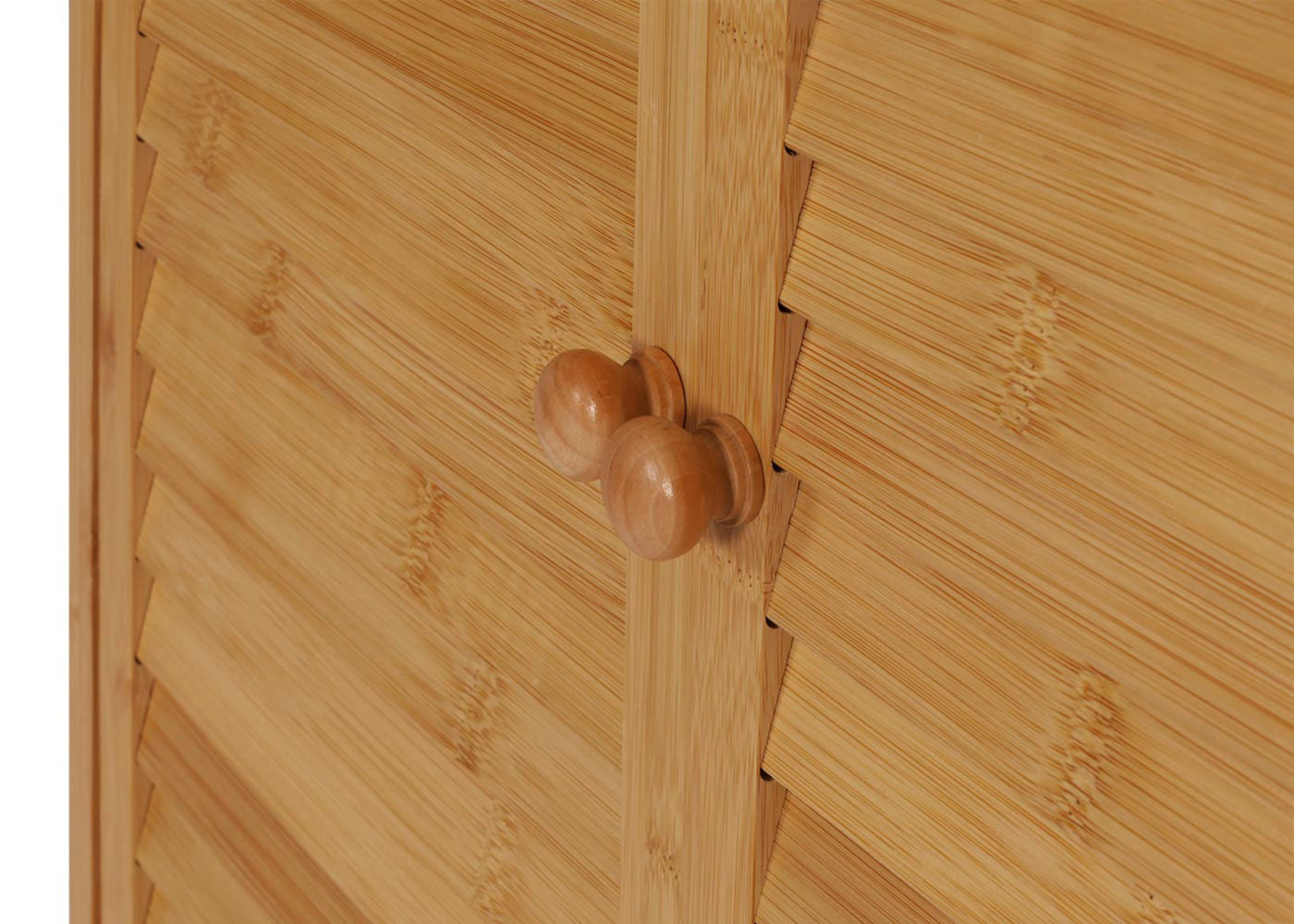 Cosmo Casa - Hoge Kast - Badkamerkast met Planken - Bamboe MDF - 168x64x33cm