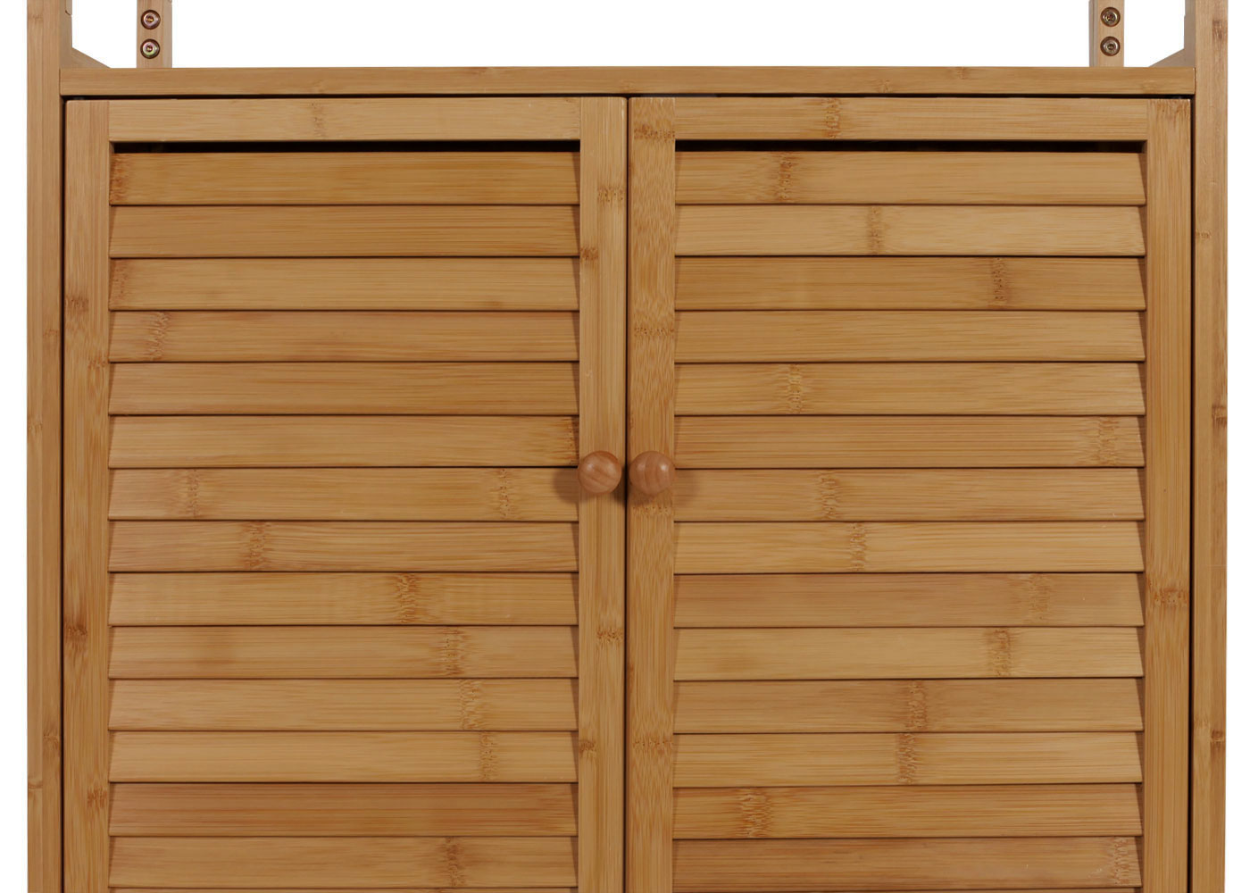 Cosmo Casa - Hoge Kast - Badkamerkast met Planken - Bamboe MDF - 168x64x33cm