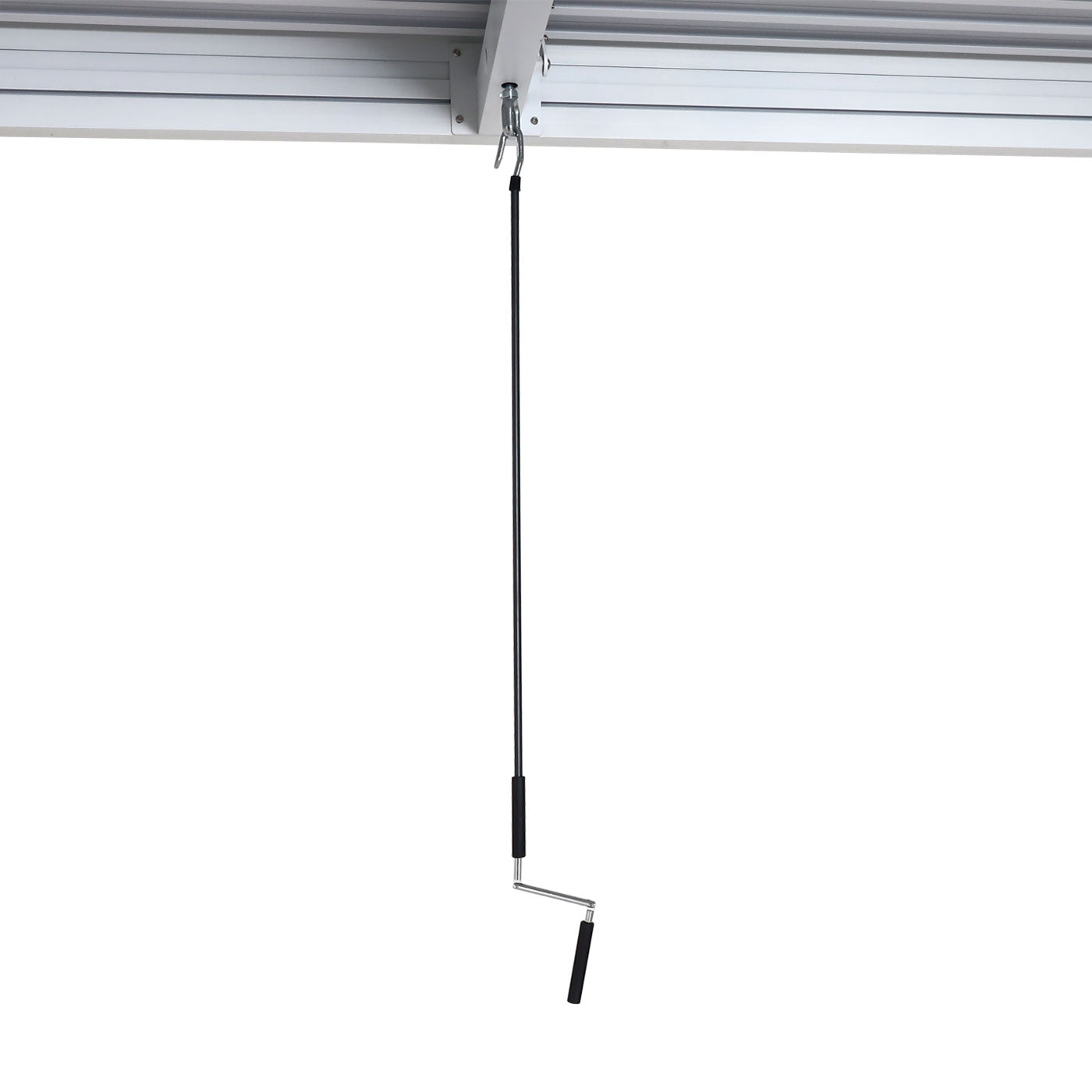 Cosmo Casa - Pergola met 6 Zijwanden - Lamellenpaviljoenrolgordijn Stormvast - Aluminium Frame - Wit - 3×6 m