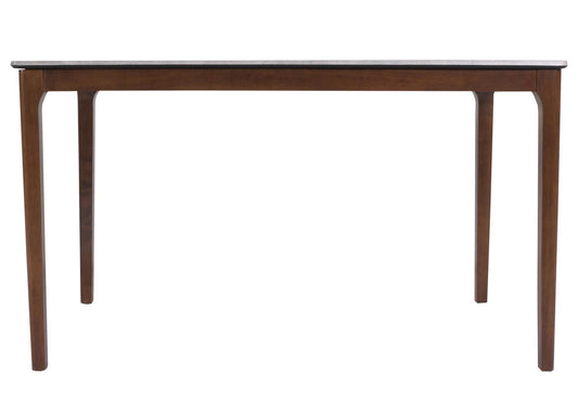 Cosmo Casa - Eetkamertafel - Betonlook met Bruine Poten - Massief Hout en Gelamineerd HDF - 135x80cm