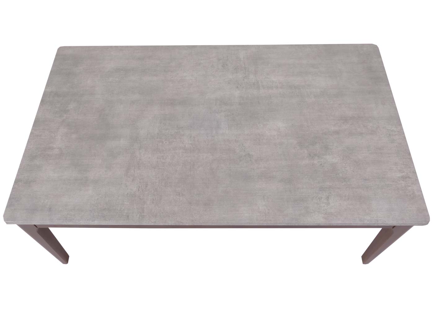 Cosmo Casa - Salontafel - Bruine Poten met Betonlook - Massief Hout en Gelamineerd HDF - 46x120x70cm