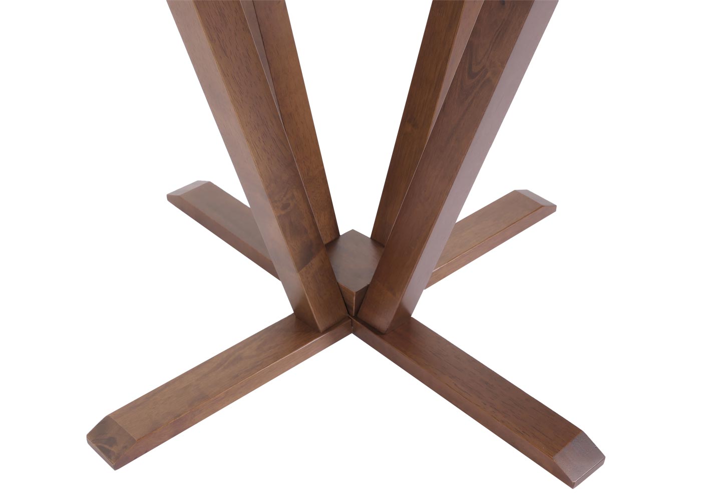 Cosmo Casa - Bistrotafel - Bruin Frame met Betonlook - Massief Hout en Gelamineerd HPL - 92cm