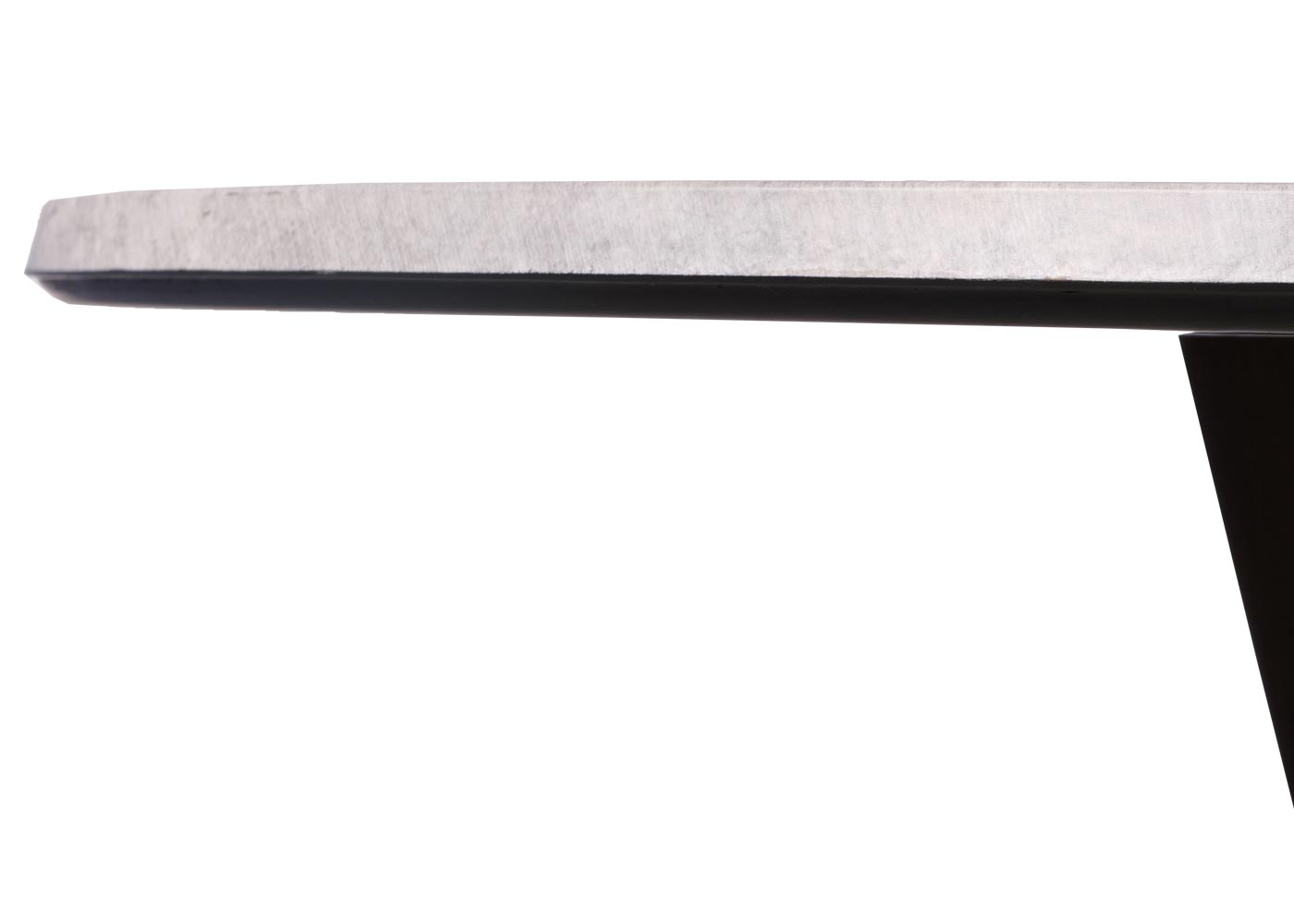 Cosmo Casa - Bistrotafel - Bruin Frame met Betonlook - Massief Hout en Gelamineerd HPL - 92cm