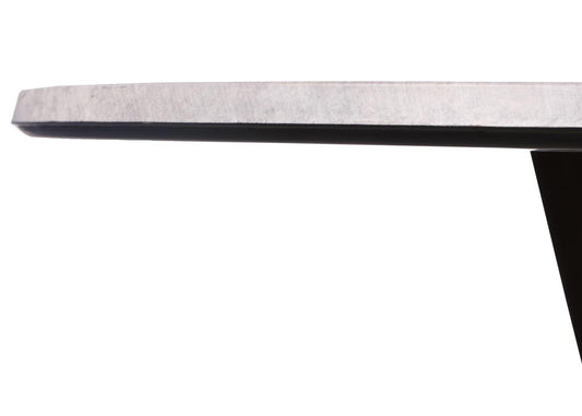 Cosmo Casa - Bistrotafel - Bruin Frame met Betonlook - Massief Hout en Gelamineerd HPL - 92cm