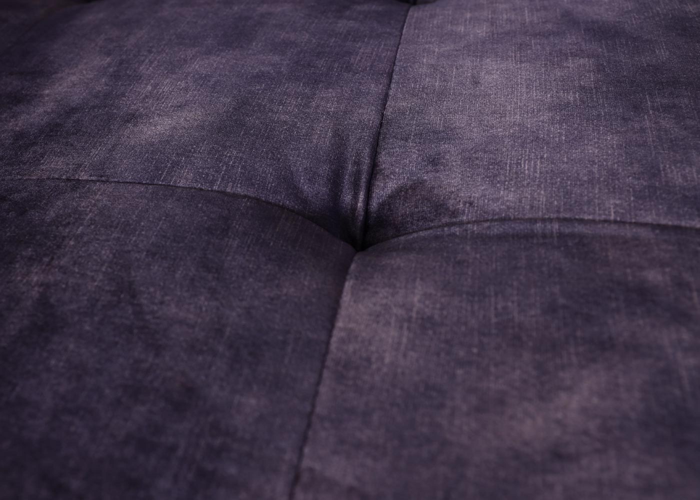 Cosmo Casa - Hoekbank - 3-zits - Fluweel - Donkergrijs - 295 cm