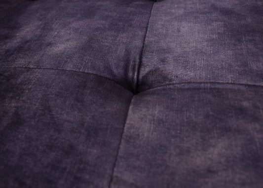 Cosmo Casa - Hoekbank - 3-zits - Fluweel - Donkergrijs - 295 cm