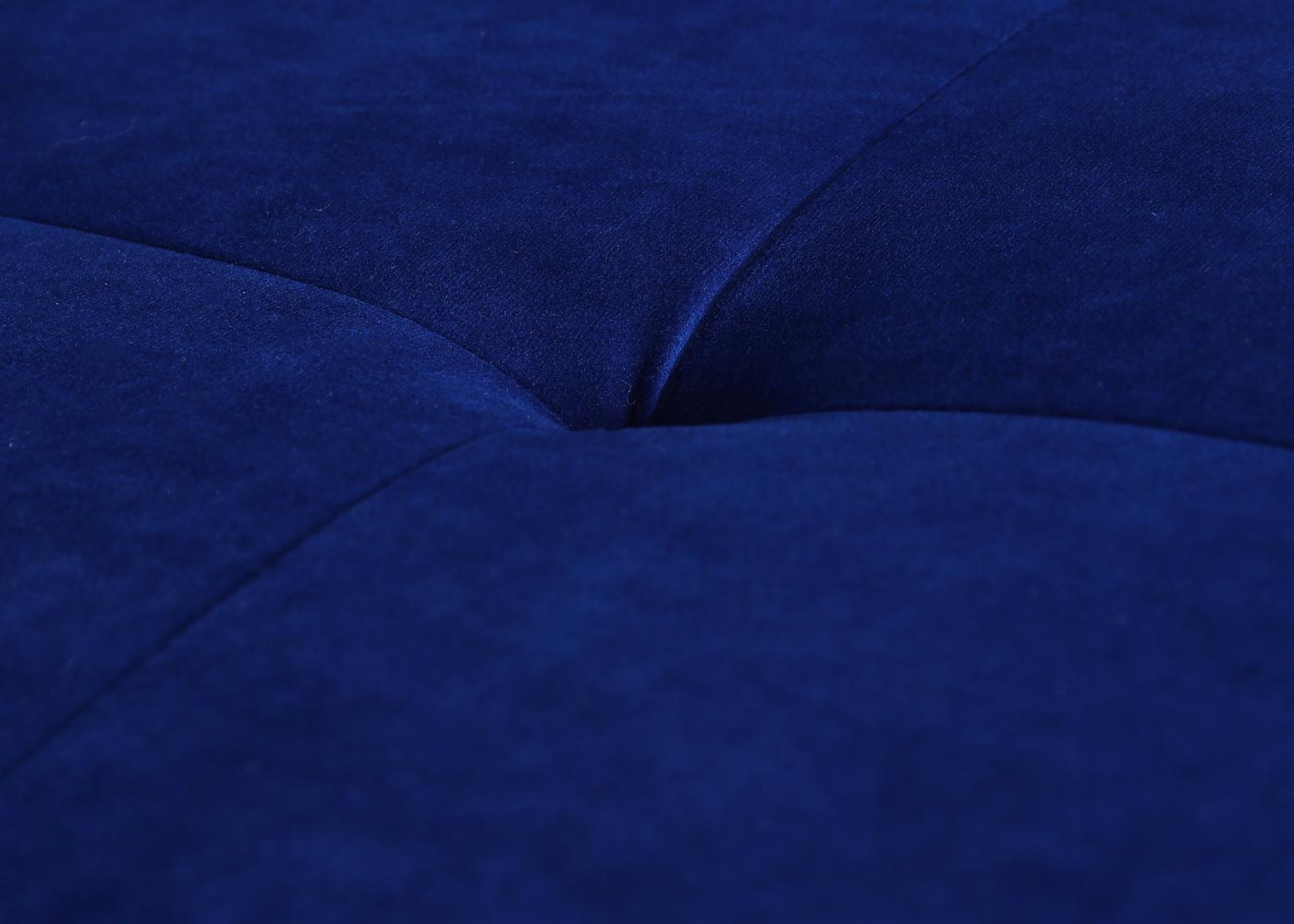 Cosmo Casa - Hoekbank - 3-zits - Fluweel - Blauw - 295 cm