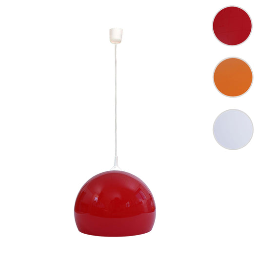 Cosmo Casa - Hanglamp - Met Kap - Kunststof - Rood - 40 cm