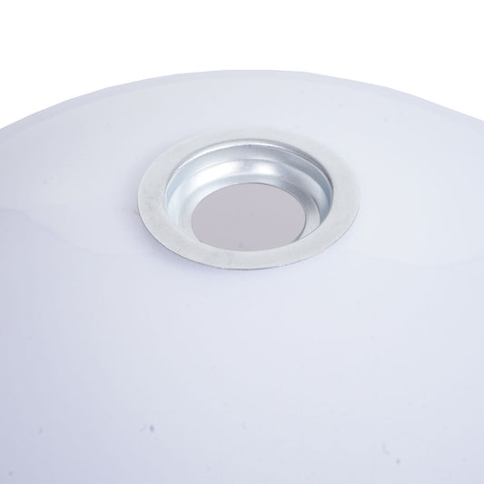 Cosmo Casa - Hanglamp - Met Kap - Kunststof - Wit - 40 cm