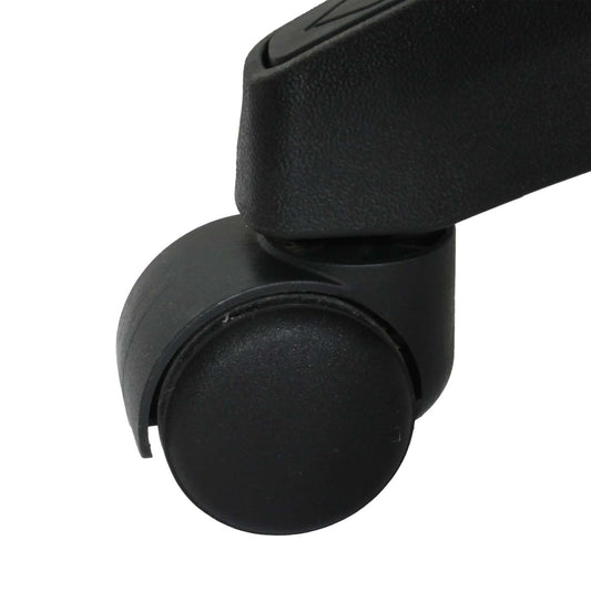 Cosmo Casa - Bureaustoel - Draaibare Directiestoel met Uitschuifbare Voetsteun - Kunstleer - Zwart Onderstel - Zwart