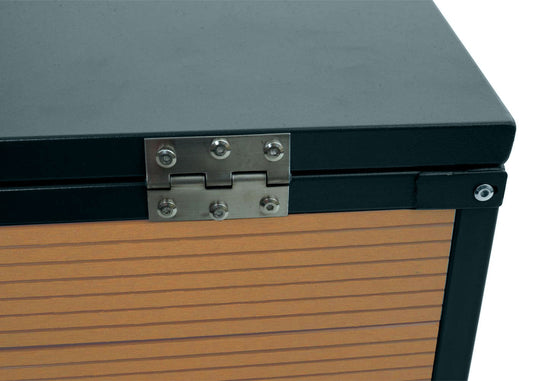 Cosmo Casa - XL Robotmaaiergarage - Met Deksel - WPC & Metaal - Eikenlook - 43×70×90 cm