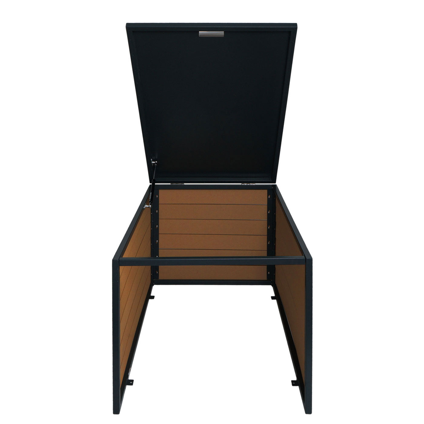 Cosmo Casa - XL Robotmaaiergarage - Met Deksel - WPC & Metaal - Eikenlook - 43×70×90 cm