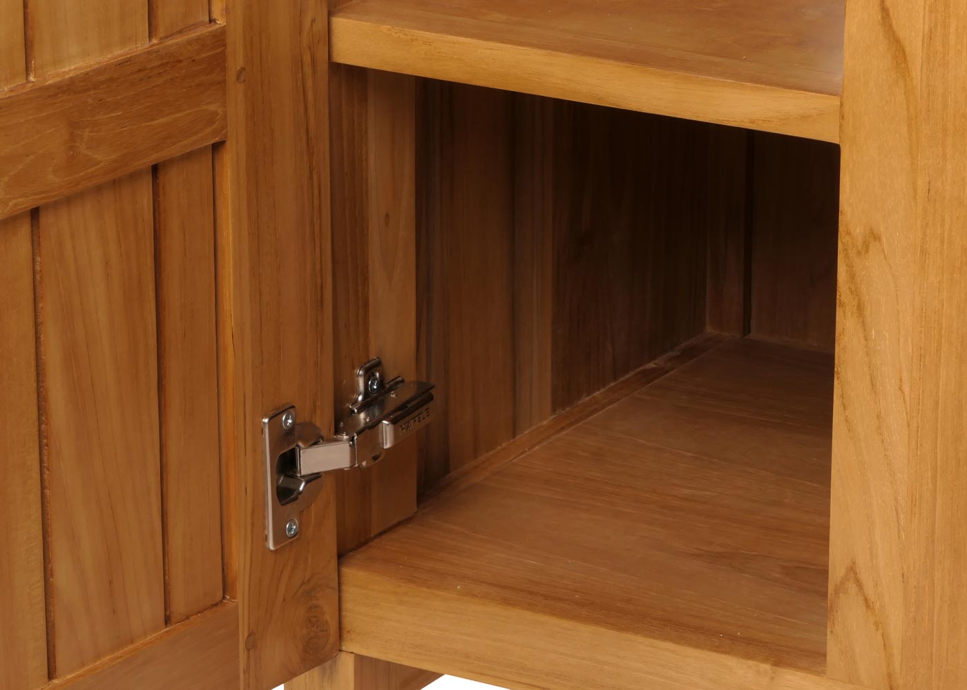 Cosmo Casa - Teak Wastafelkast - Wastafelkast - Hoogwaardig B-Kwaliteit Teak Kernhout - 20-30 Jaar - 82x106x56cm