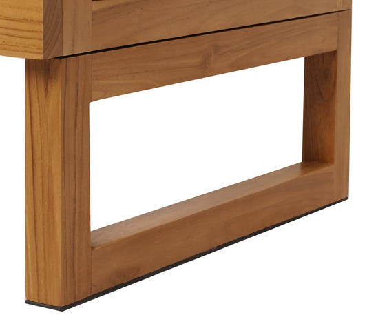 Cosmo Casa - Teak Wastafelkast - Wastafelkast - Hoogwaardig B-Kwaliteit Teak Kernhout - 20-30 Jaar - 82x106x56cm