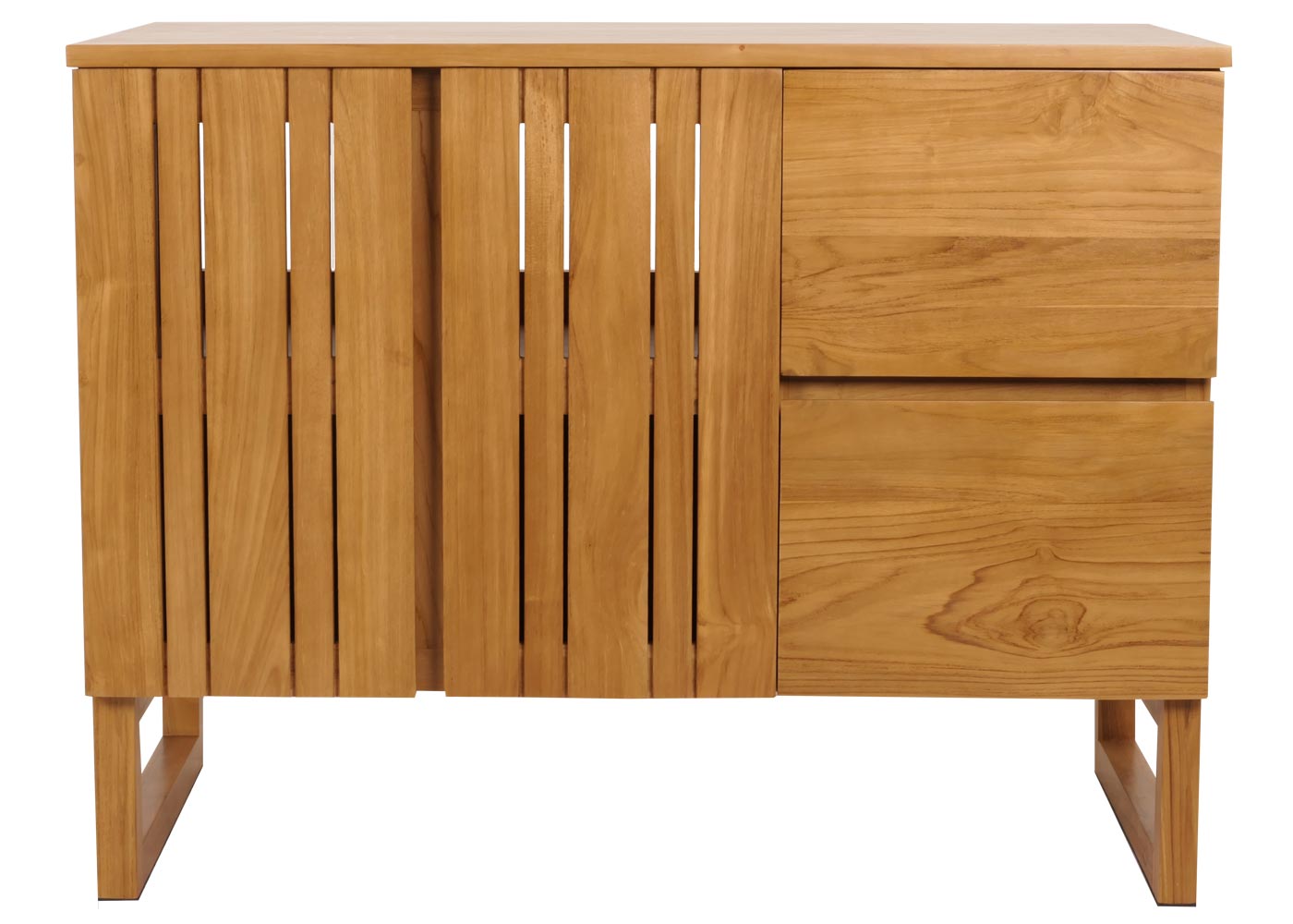 Cosmo Casa - Teak Wastafelkast - Wastafelkast - Hoogwaardig B-Kwaliteit Teak Kernhout - 20-30 Jaar - 82x106x56cm