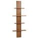 Cosmo Casa - Teak Wandplank - Badkamerplank - Hangplank - Hoogwaardig B-Kwaliteit Teak Kernhout - 20-30 Jaar - 51x56x15cm
