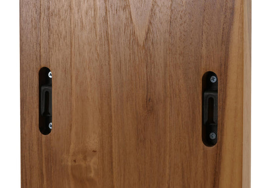 Cosmo Casa - Teak Wandplank - Badkamerplank - Hangplank - Hoogwaardig B-Kwaliteit Teak Kernhout - 20-30 Jaar - 51x56x15cm