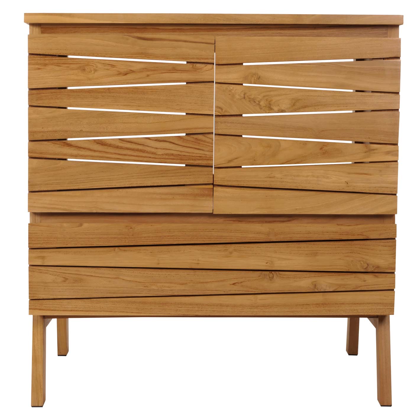 Cosmo Casa - Teak Wastafelkast - Hoogwaardig B-Kwaliteit Teak Kernhout - 20-30 Jaar - 87x81x56cm
