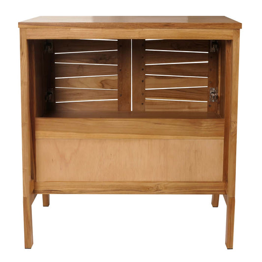 Cosmo Casa - Teak Wastafelkast - Hoogwaardig B-Kwaliteit Teak Kernhout - 20-30 Jaar - 87x81x56cm